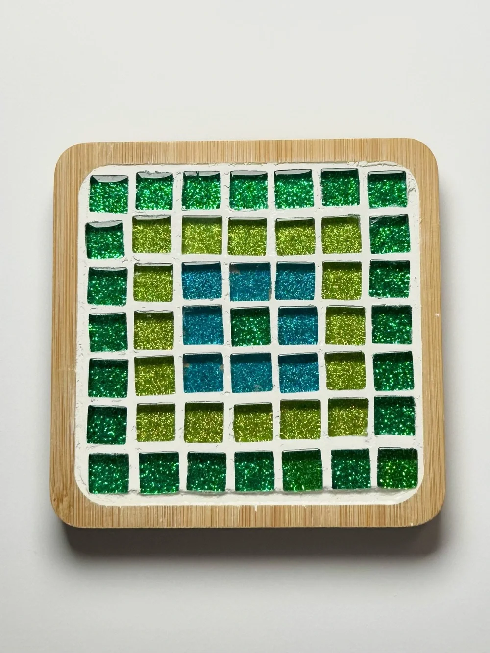 DIY Mosaic Tile Coaster Making Kit- Green
